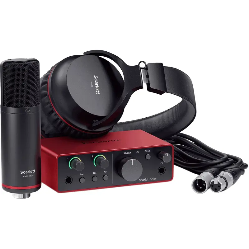 Focusrite Scarlett Solo Studio 4th Gen Recording Bundle