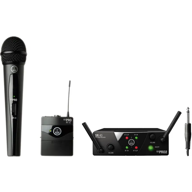 AKG WMS40 Mini Dual Vocal Instrumental Set Wireless Microphone System - Band US25-A-C