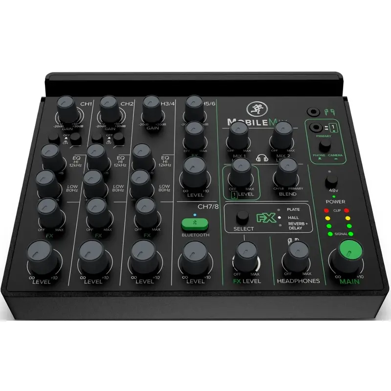 Mackie MobileMix 8-Channel USB-Powerable Mixer for A/V Production/Live Sound/Streaming