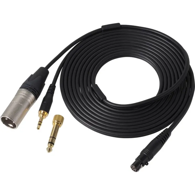 Audio-Technica BPCB2 Replacement Cable for BPHS2 Headset with 3-Pin XLR Male / 1/4-Inch Connections