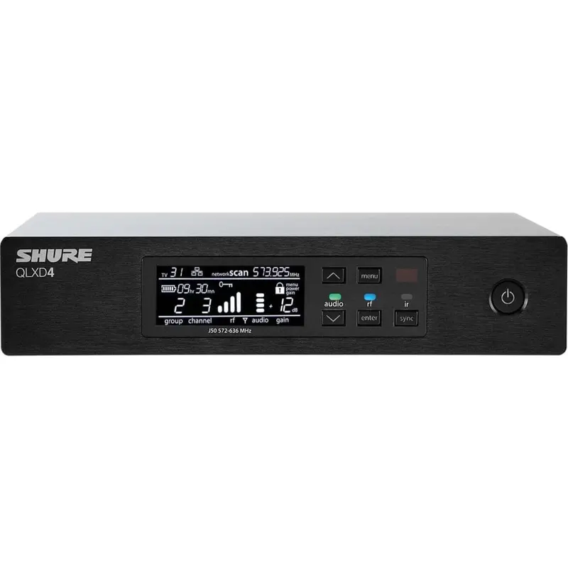 Shure QLXD4-J50A Wireless Microphone Digital Receiver - J50A Range