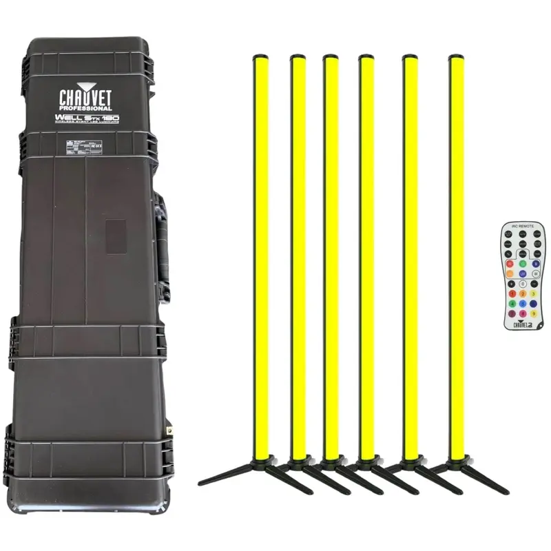 ChauvetPro WELLSTX180X6 WELL STX180 6-Pack with Hanging / Mounting Hardware and IR Remote
