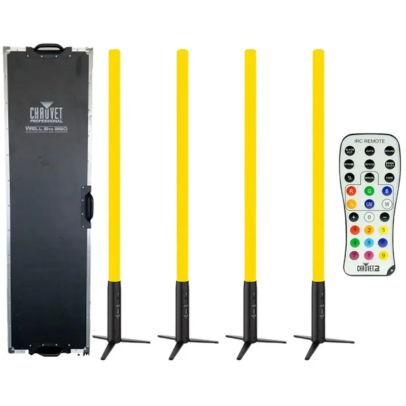 ChauvetPro WELLSTX360X4 WELL STX360 4-Pack with W-DMX and IR Remote