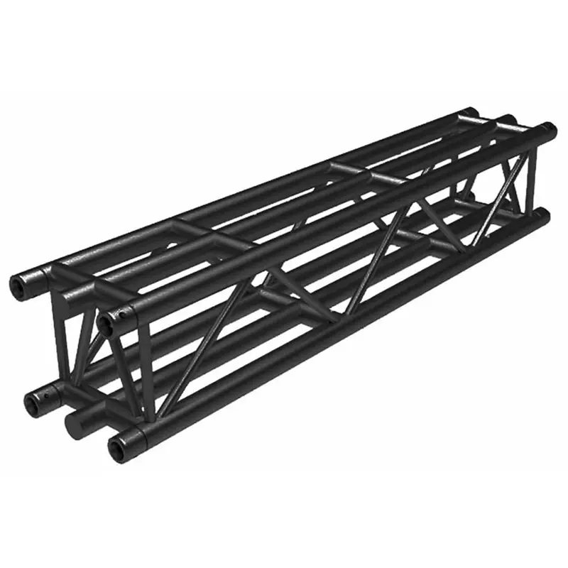 DuraTruss DT36-150-BLK-MTE 4.92-Foot (1.5-Meter) DT36 Square Truss with 6 Main Cords - Black
