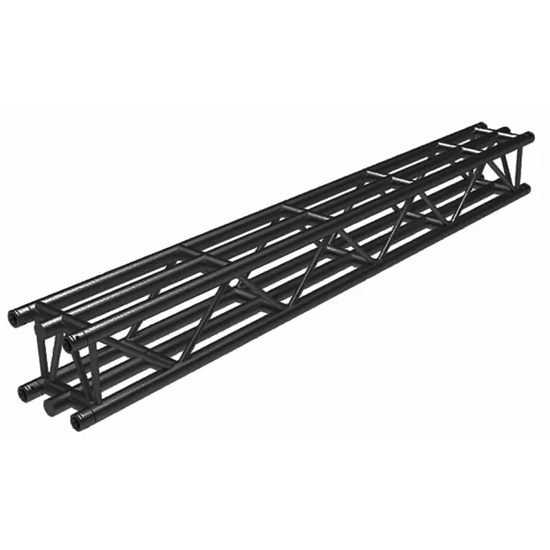 DuraTruss DT36-250-BLK-MTE 8.20-Foot (2.5-Meter) DT36 Square Truss with 6 Main Cords - Black