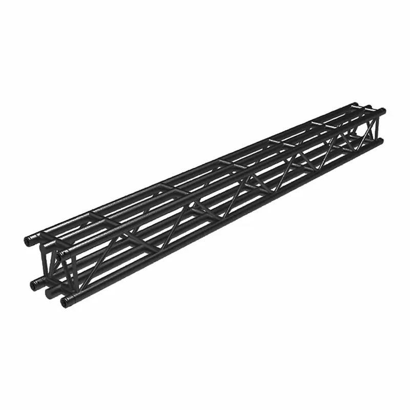 DuraTruss DT36-300-BLK-MTE 9.84-Foot (3-Meter) DT36 Square Truss with 6 Main Cords - Black