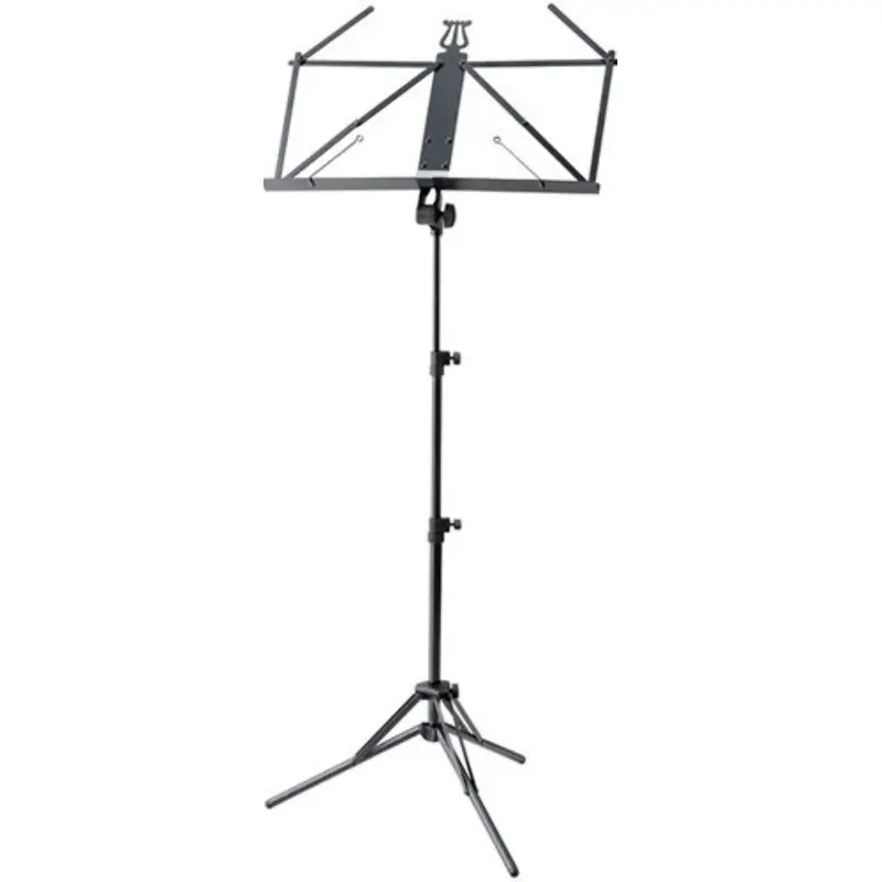 K&M 37855 Ruka Aluminum Music Stand - 3-Section - Black