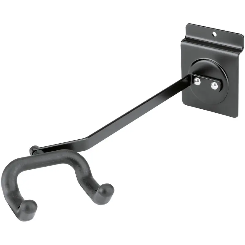 K&M 44181.000.55 Product Holder for Guitar - Left Facing Slatwall Mount - Black