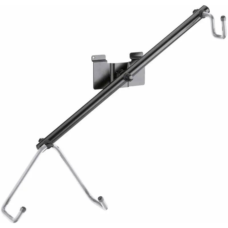 K&M 44185.000.55 Product Holder for Electric Guitar - Slatwall Mount - Black