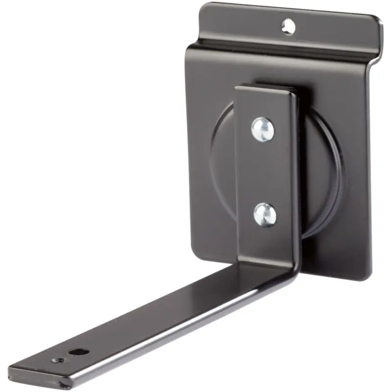 K&M 44192.000.55 Universal Holder for Slat Walls - Black
