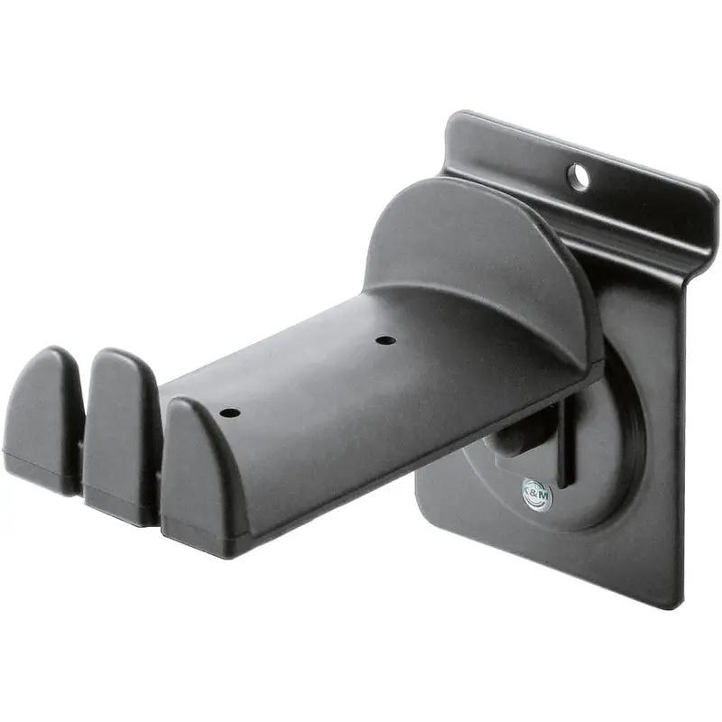 K&M 44195.000.55 Product Holder for Headphone - Slatwall Mount - Black
