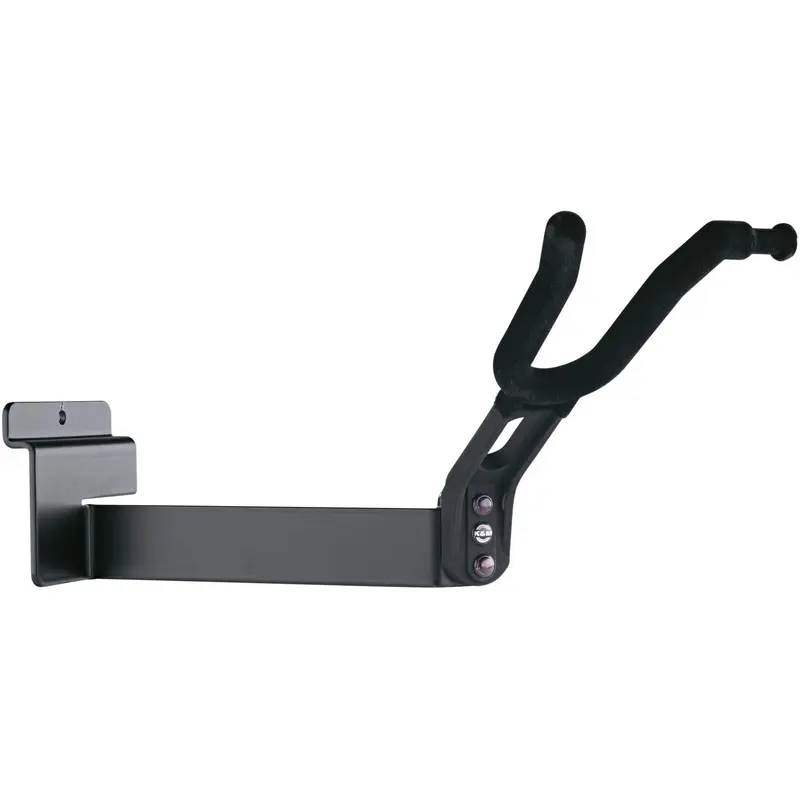 K&M 44215.000.55 Product Holder for Violin - Slatwall Mount - Black