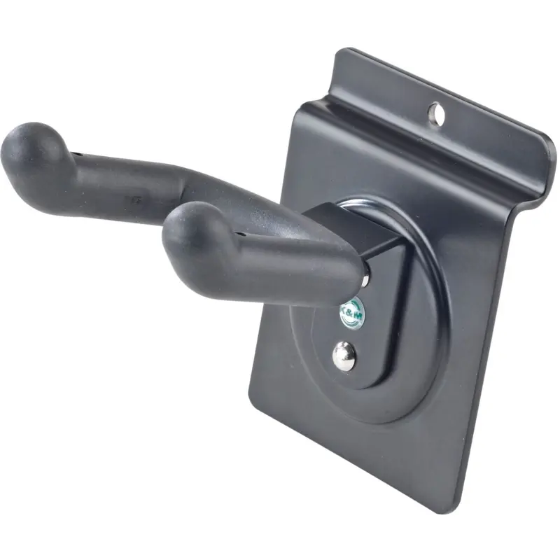 K&M 44220.000.55 Product Holder for Ukuleles - Slatwall Mount - Black