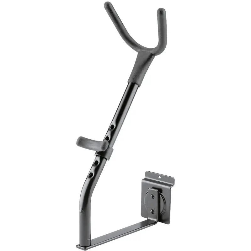 K&M 44240.000.55 Product Holder for Saxophone - Slatwall Mount - Black