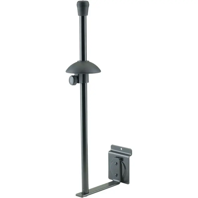 K&M 44250.000.55 Product Holder for Trombone - Slatwall Mount - Black