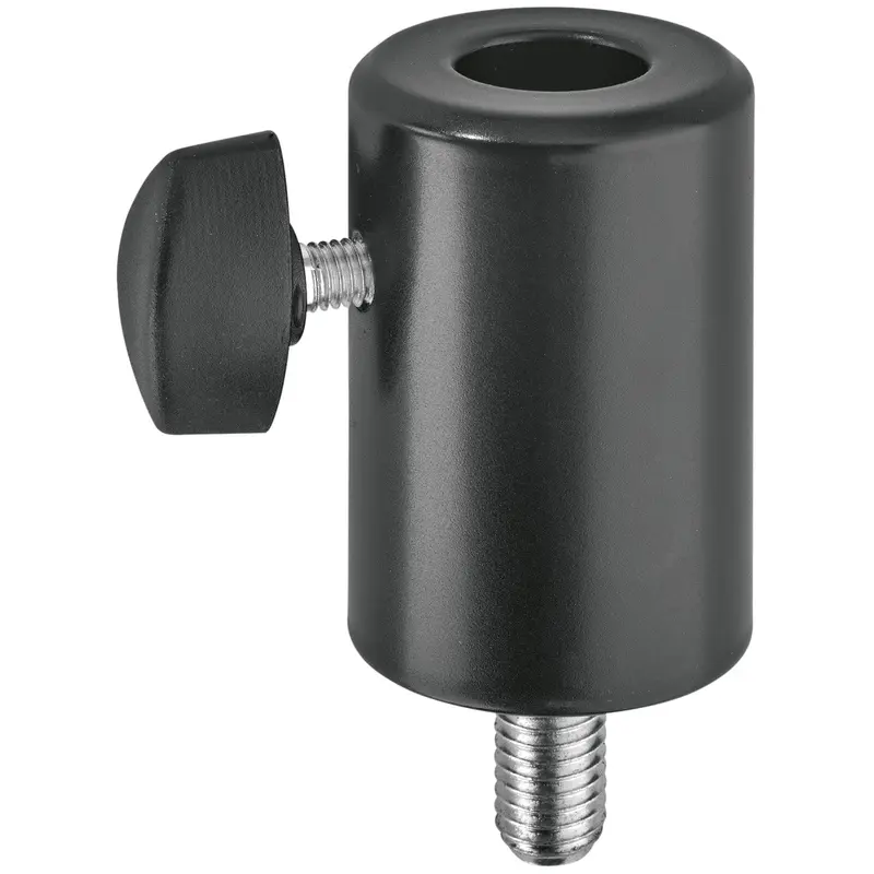 K&M 66370.000.55 Mini TV Spigot Adapter - Black