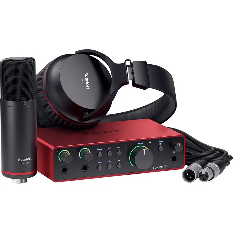 Focusrite Scarlett 2i2 Studio 4th Gen Recording Bundle