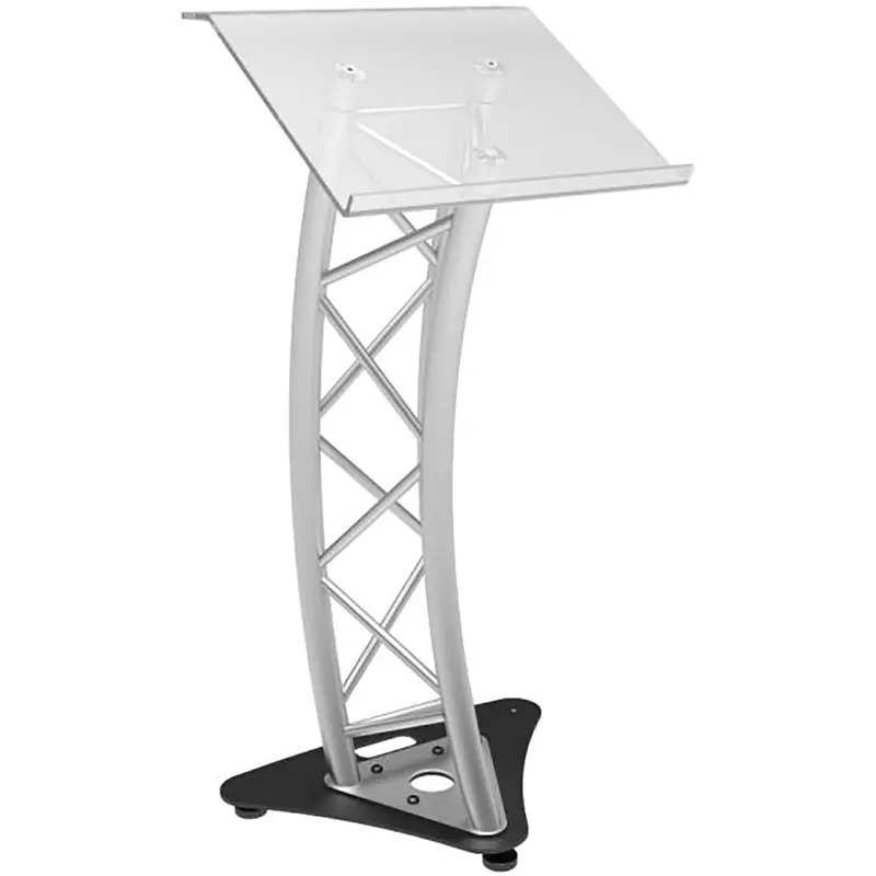 Global Truss GT-LECTERN-PRO Lectern with Angled Plexi Top/Truss Segment