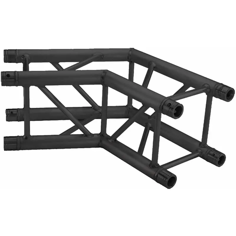 Global Truss SQ-4123-BLK-MTE 2-Way 135 Degree F34 Truss Corner - Black Matte