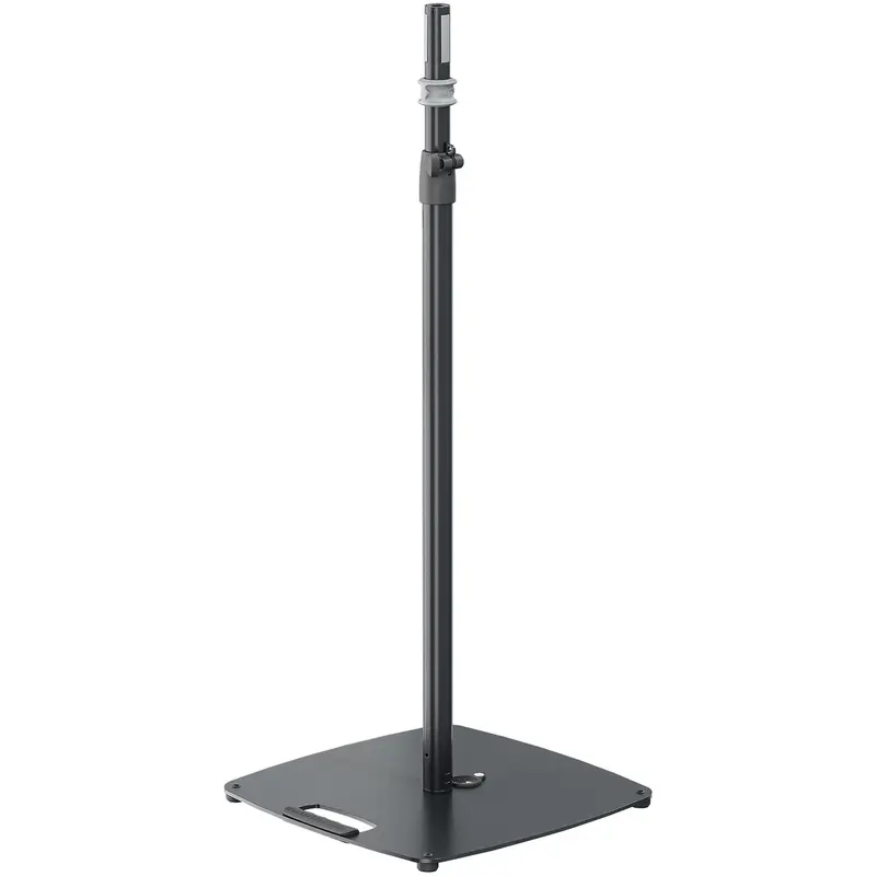 K&M 26733.000.55 Speaker Stand with Flat Base - Easy Lock - HT 44.65 x 72.24" - Black