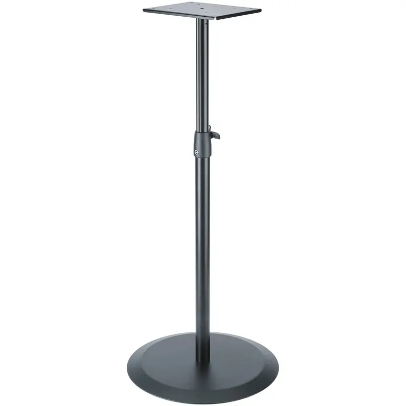 K&M 26740.022.55 Monitor Stand with Support Plate - Plate 8.071 x 9.646" - Black