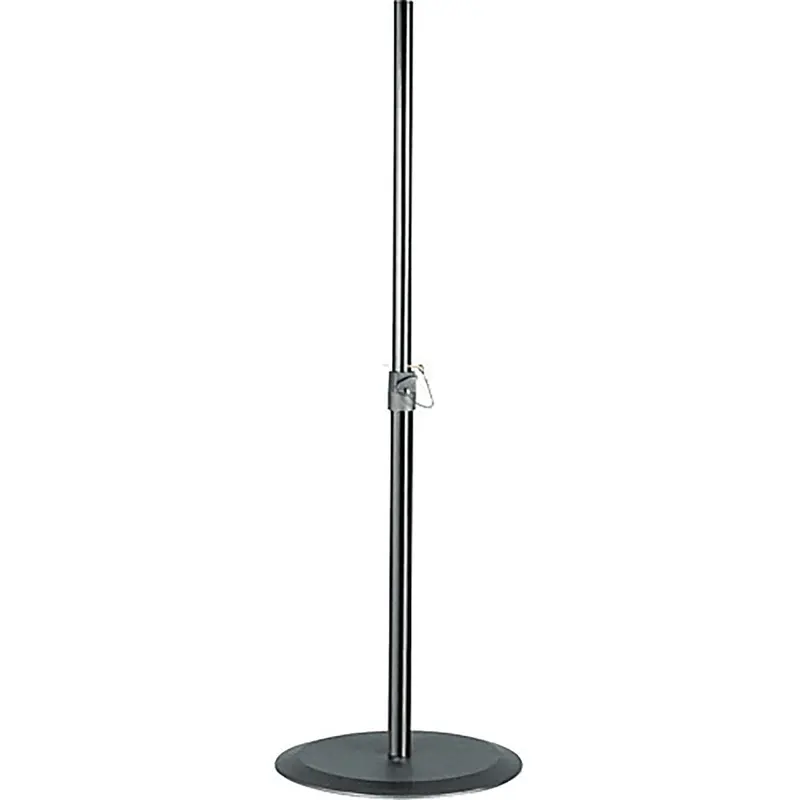 K&M 26750.000.55 Speaker Stand - Cast-Iron Round Base - HT 37.40 to 56.29" - Black