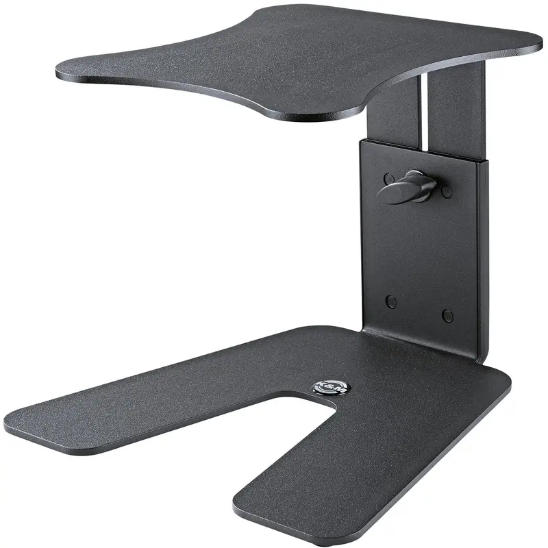 K&M 26774.000.56 Table Monitor Stand - 9.055 x 9.842 Inch Support Tray -Structured Black