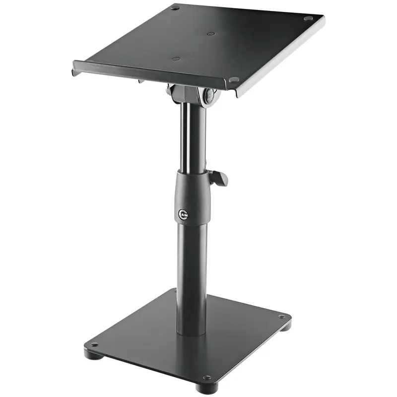K&M 26776.000.55 Tiltable Desktop Monitor Stand - 9.055 x 9.842 Inch Support Plate - Black