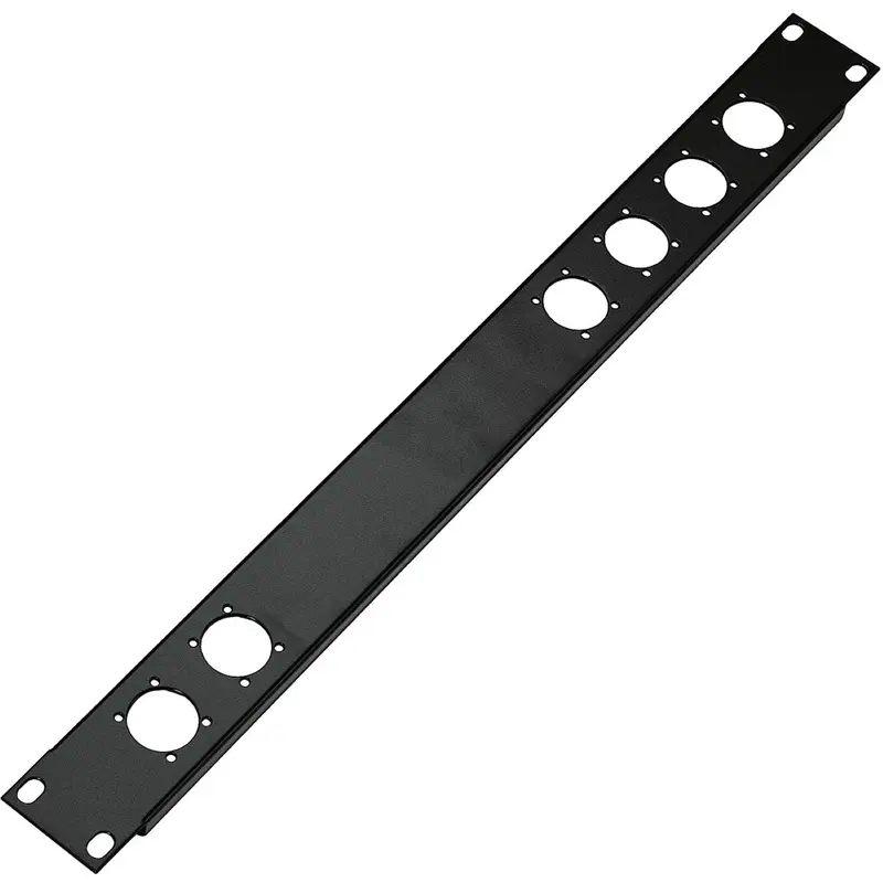 K&M 28306.000.55 Panel with 6 XLR Spaces - Black