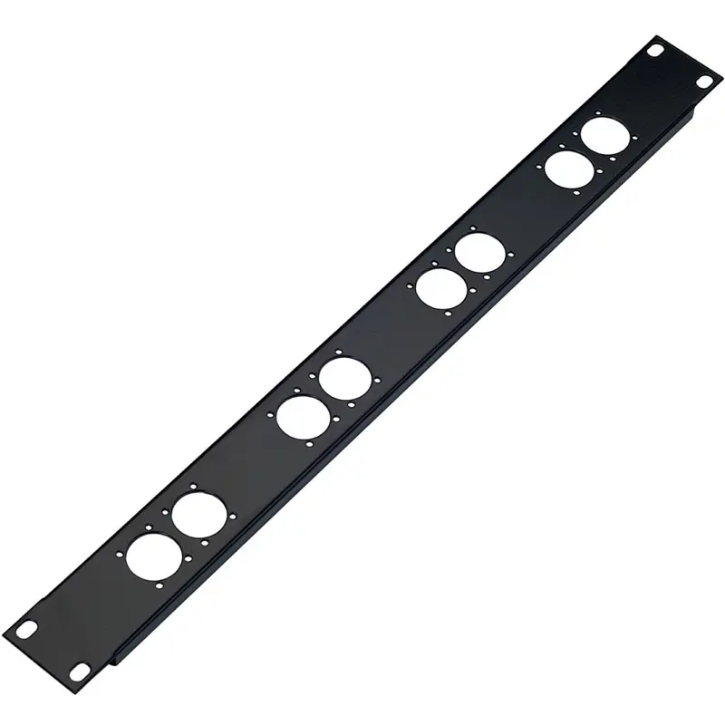 K&M 28308.000.55 Panel - 8 XLR Spaces - Black
