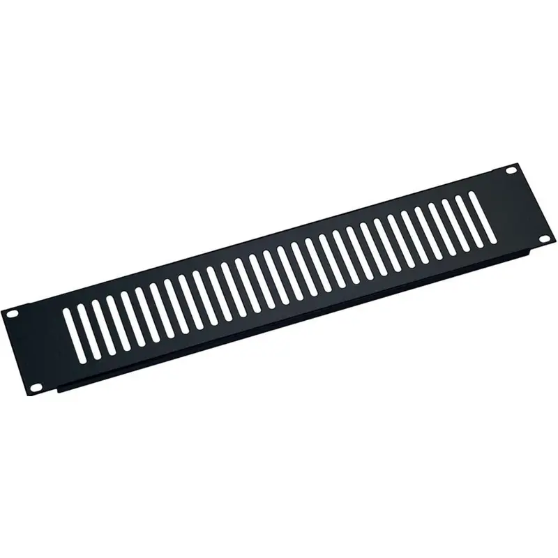 K&M 28452.000.55 Ventilation Panel - 2 Spaces - Black