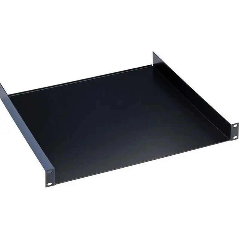 K&M 28482.000.55 Rack Shelf - 2 Spaces - 19 x 11.811 Inch - Black