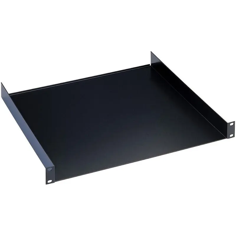 K&M 28482.070.55 Rack Shelf - 2 Spaces - 19 x 14.961 Inch - Black