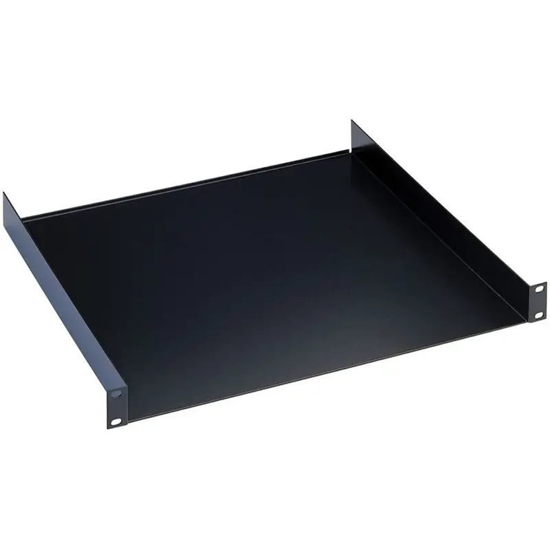 K&M 28483.000.55 Rack Shelf - 3 Spaces - 19 x 11.811 Inch - Black