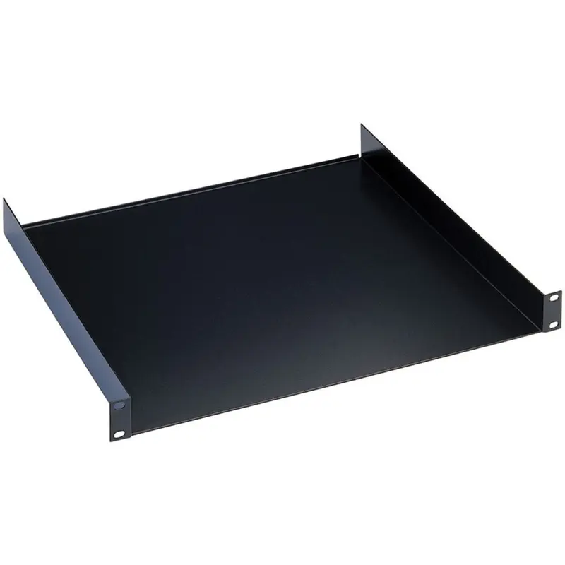 K&M 28483.070.55 Rack Shelf - 3 Spaces - 19 x 14.961 Inch - Black