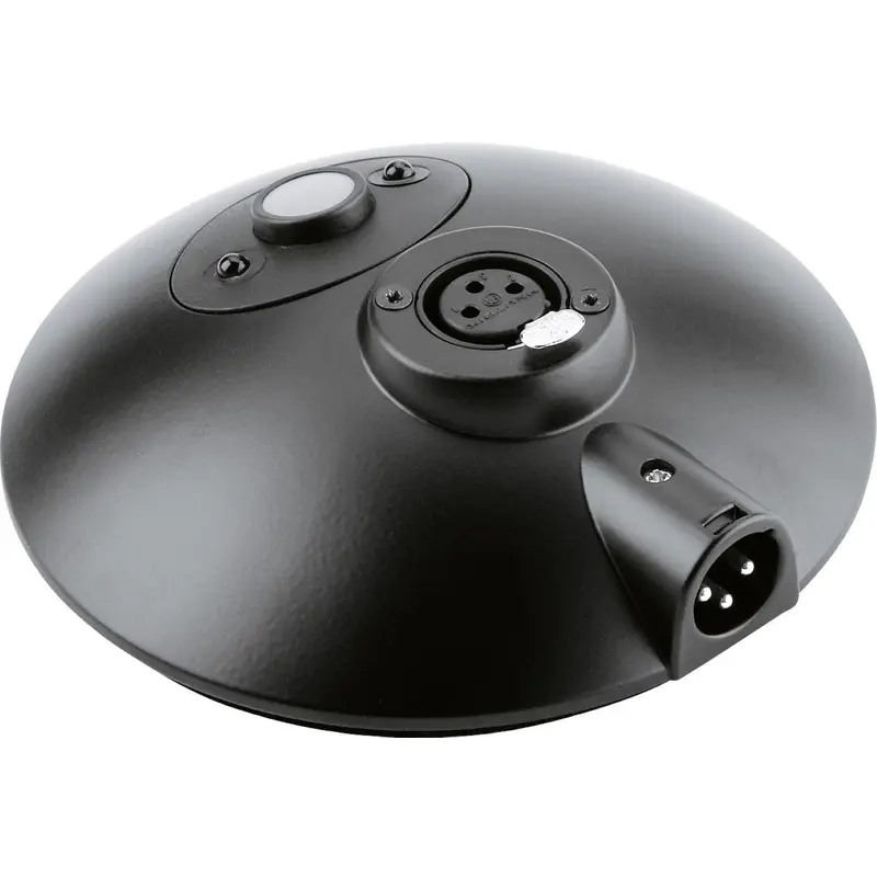 K&M 29375.000.55 Desktop Microphone Station with Switch - Black