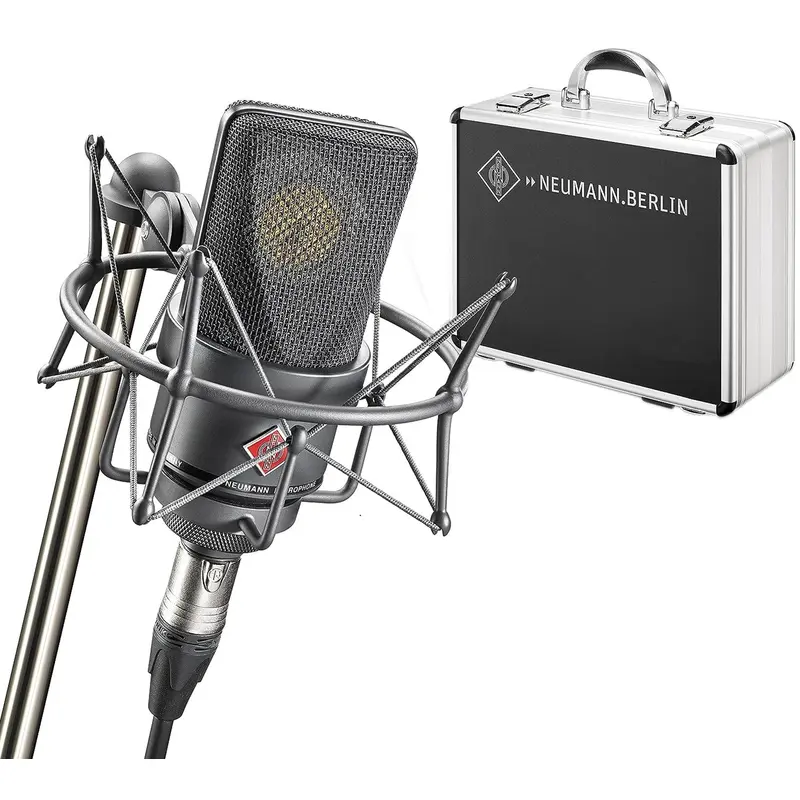 Neumann TLM-103-MT-SET Condenser Microphone with EA 1 Shockmount and Aluminum Case - Matte Black