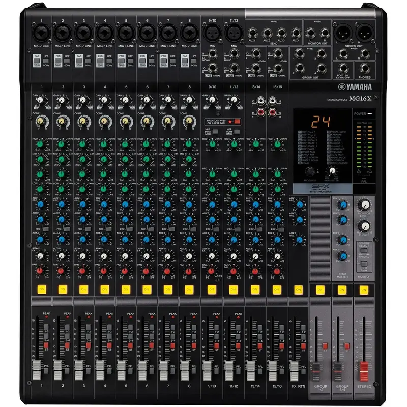Yamaha MG16X-CV 16-Input / 6-Bus Mixer with Effects - 12RU