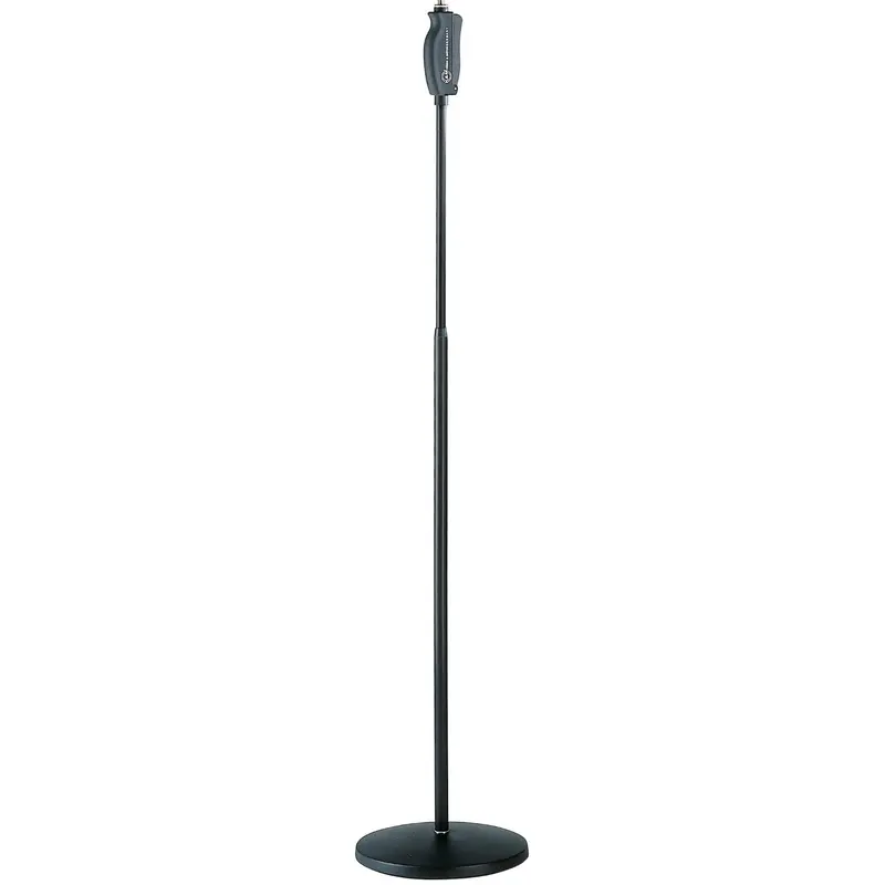 K&M 26085.500.55 One-Hand Microphone Stand - Soft Touch - 41.732 to 70.472 Inch Height - Black