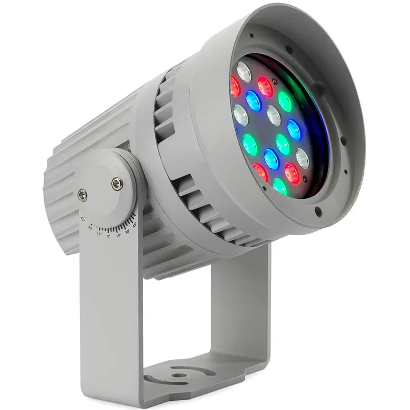 Martin Exterior Wash 100 RGBW Color Mixing Wash Light - 7 Degree - US Versions - Aluminum