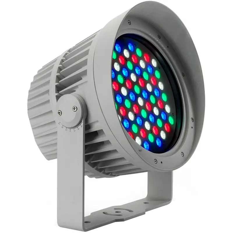 Martin Exterior Wash 210 RGBW Color Mixing Wash Light - 10 Degree - US Version - Aluminum