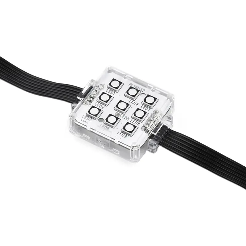 Martin VC-Dot 9 String-Based LED Dots RGB - 400 Millimeter Pitch - 36 Pieces - 2 Meter Lead-In