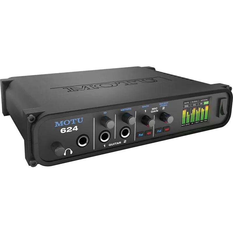 MOTU 624 Thunderbolt / USB-3 / AVB Ethernet Audio Interface with DSP and Mixing