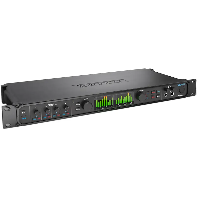 MOTU 8PRE-ES Thunderbolt / USB-2 8-Preamp Audio Interface with DSP and Networking