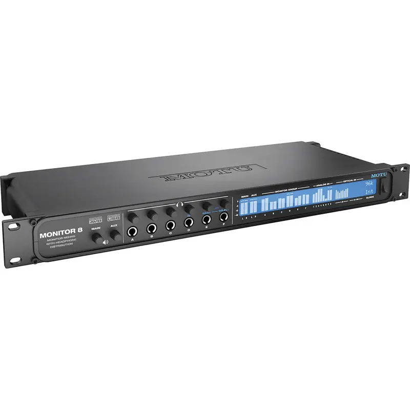 MOTU Monitor 8 Monitor Mixer / Headphone Amp and USB-2 / AVB Audio Interface