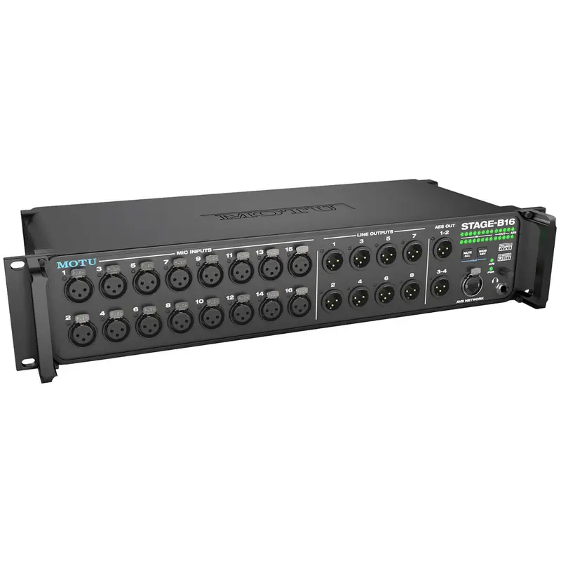 MOTU Stage B16 16x8 USB-2 / AVB Ethernet Audio Interface with DSP