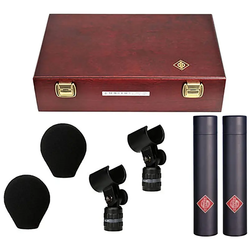 Neumann KM-183-MT-STEREOSET Stereo Microphones - 2x KM 183 / 2x SG 21 BK / 2x WNS 100 / Box - Black