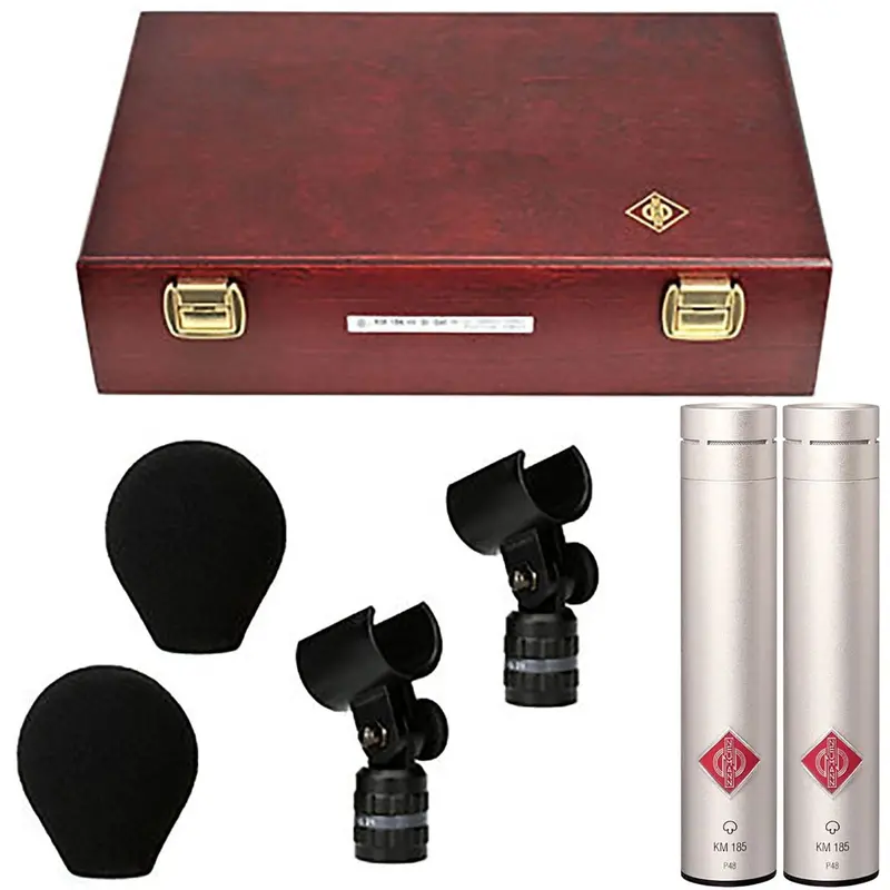 Neumann KM185-STEREOSET Stereo Microphone Set with 2x KM 185 / 2x SG 21 BK / 2x WNS 100 / Box