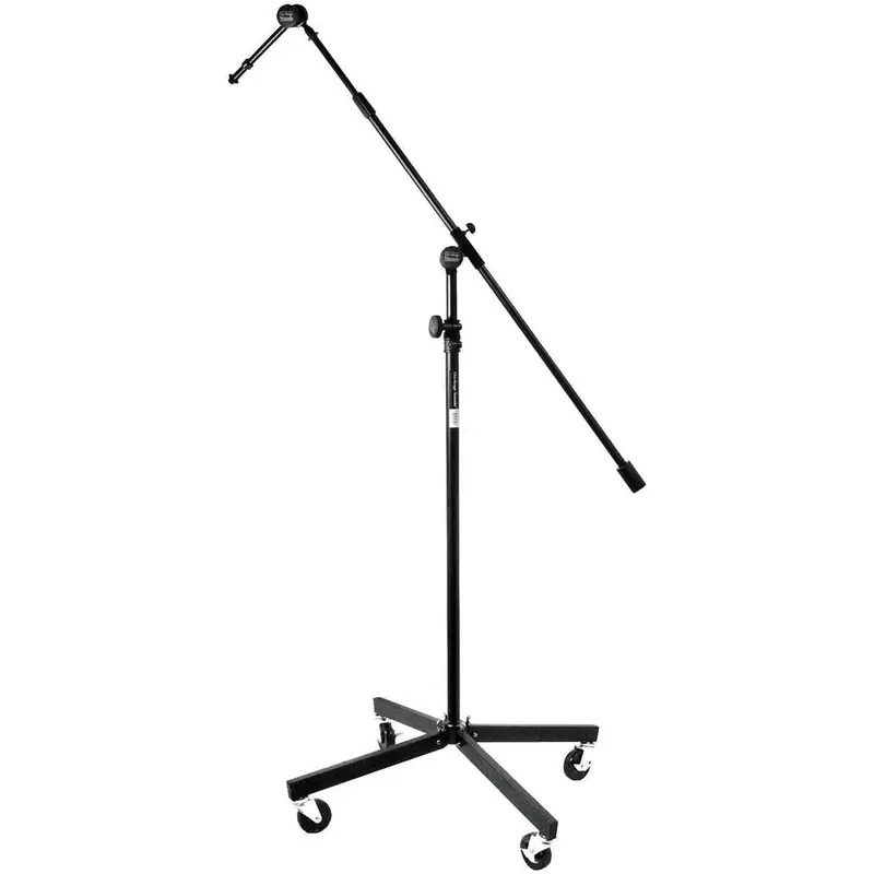 On-Stage SB96+ Tripod Studio Microphone Stand with 7-Inch Mini Boom Extension and Casters