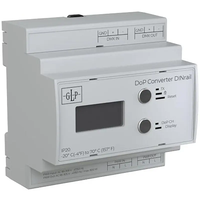 GLP 78171 DoP Converter TX 512 Channel / RX 128 Channel DIN Rail
